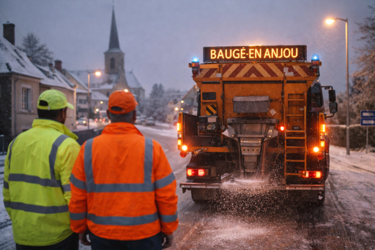 Baugé-en-Anjou : Opération de salage pour garantir la sécurité de tous