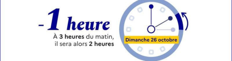 Baugé-en-Anjou : passage à l’heure d’hiver ce week-end