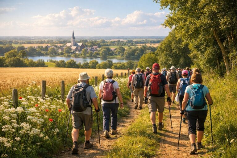 Des randonneurs actifs à Beaufort-en-Anjou