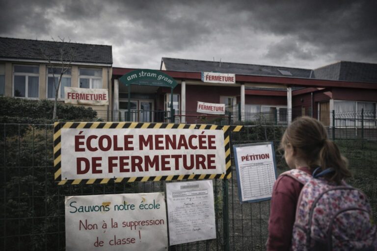 Une classe menacée dans une école de Baugé-en-Anjou : enseignants et parents mobilisés