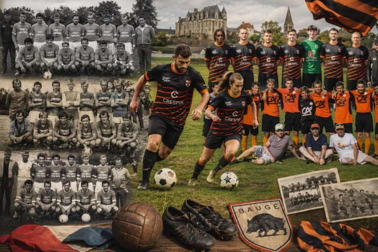 Football à Baugé-en-Anjou : plus d’un siècle d’histoire entre clubs fondateurs, fusions et héritage local