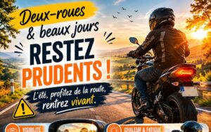 Deux-roues et beaux jours : une vigilance renforcée sur les routes en période estivale